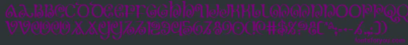 TheShireCondensed Font – Purple Fonts on Black Background