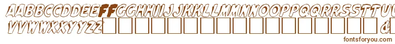 Шрифт ElfridaRegular – коричневые шрифты на белом фоне