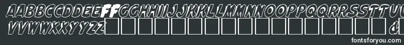 Шрифт ElfridaRegular – белые шрифты на чёрном фоне