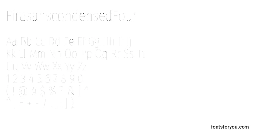 FirasanscondensedFour-fontti – aakkoset, numerot, erikoismerkit