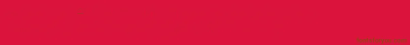 FirasanscondensedFour Font – Brown Fonts on Red Background