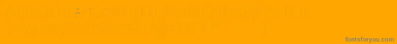 FirasanscondensedFour-Schriftart – Graue Schriften auf orangefarbenem Hintergrund