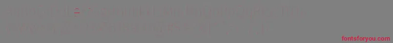 FirasanscondensedFour Font – Red Fonts on Gray Background