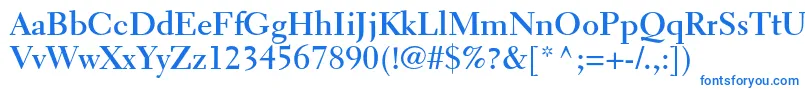 ElectraltstdBold Font – Blue Fonts on White Background