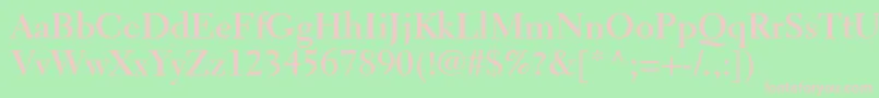 ElectraltstdBold Font – Pink Fonts on Green Background