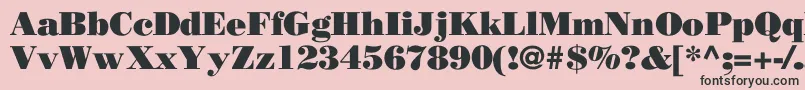 OgilvyPoster Font – Black Fonts on Pink Background