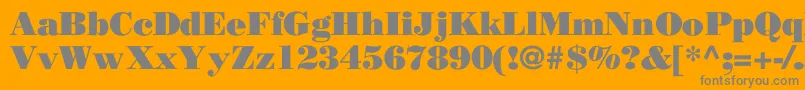 OgilvyPoster Font – Gray Fonts on Orange Background