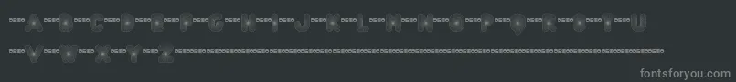 FtAcidtest2Progressive Font – Gray Fonts on Black Background