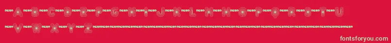 FtAcidtest2Progressive Font – Green Fonts on Red Background
