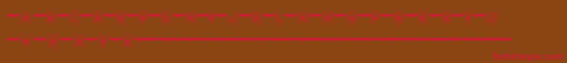 FtAcidtest2Progressive Font – Red Fonts on Brown Background