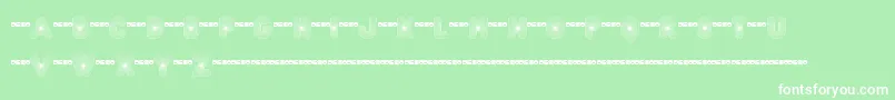 FtAcidtest2Progressive Font – White Fonts on Green Background