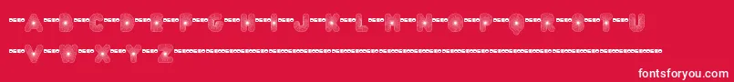 FtAcidtest2Progressive Font – White Fonts on Red Background