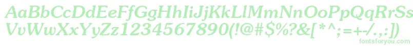 SouvenirstdMediumitalic Font – Green Fonts on White Background