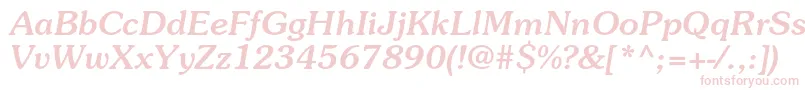 SouvenirstdMediumitalic Font – Pink Fonts on White Background