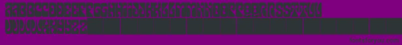 JmhPsychedelicCaps Font – Black Fonts on Purple Background