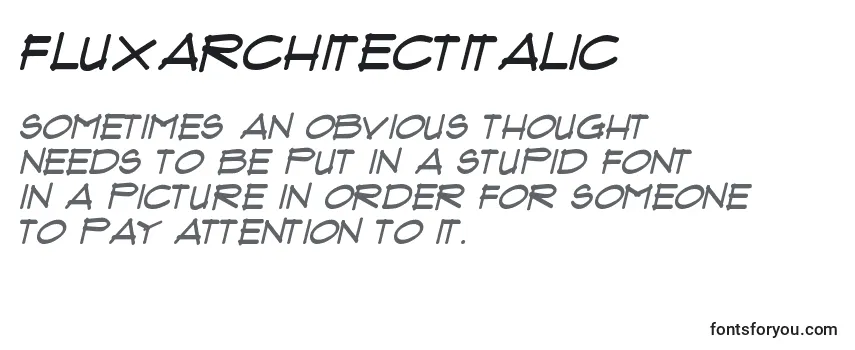 Review of the FluxArchitectItalic Font