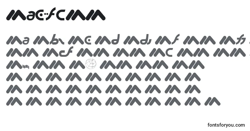 Schriftart Macromx – Alphabet, Zahlen, spezielle Symbole