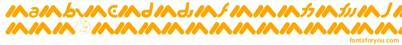 Шрифт Macromx – оранжевые шрифты на белом фоне