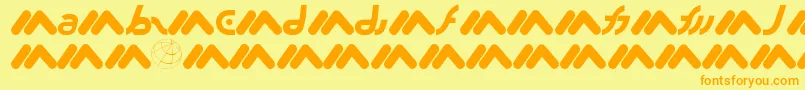 Шрифт Macromx – оранжевые шрифты на жёлтом фоне