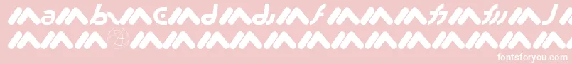 フォントMacromx – ピンクの背景に白い文字