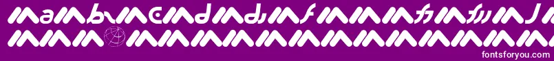 フォントMacromx – 紫の背景に白い文字