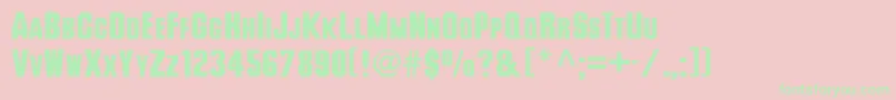 Rsdeusex Font – Green Fonts on Pink Background