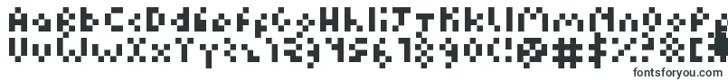 Czcionka Kuadriculado7luas – rosta typografia