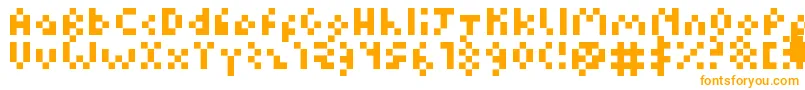 Kuadriculado7luas-fontti – oranssit fontit