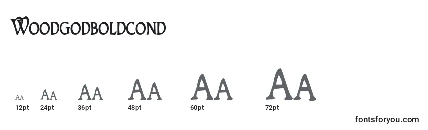 Woodgodboldcond Font Sizes