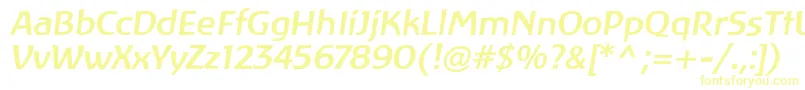 LinotypeAtlantisMediumItalic Font – Yellow Fonts