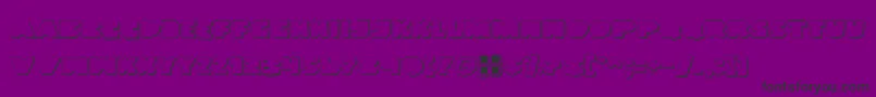 Fonte Landwog – fontes pretas em um fundo violeta