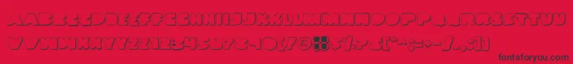 Landwog Font – Black Fonts on Red Background