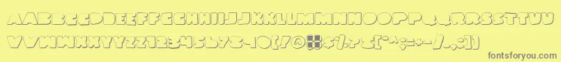 Шрифт Landwog – серые шрифты на жёлтом фоне