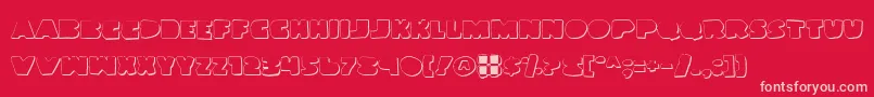 fuente Landwog – Fuentes Rosadas Sobre Fondo Rojo
