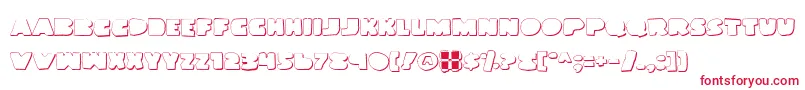 Landwog Font – Red Fonts on White Background