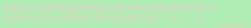 SaintjohnLight Font – Pink Fonts on Green Background