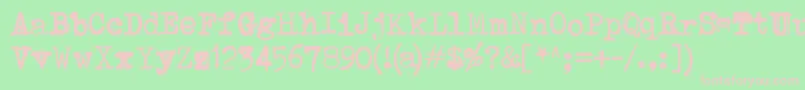 Avojaloin Font – Pink Fonts on Green Background