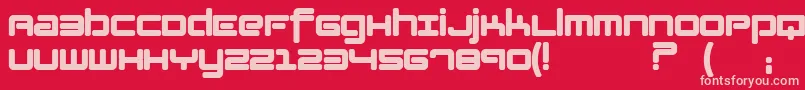 Lotusflower Font – Pink Fonts on Red Background