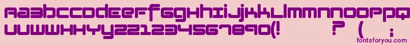 Шрифт Lotusflower – фиолетовые шрифты на розовом фоне
