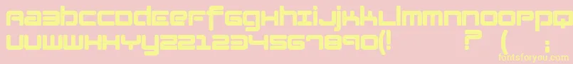 Lotusflower Font – Yellow Fonts on Pink Background