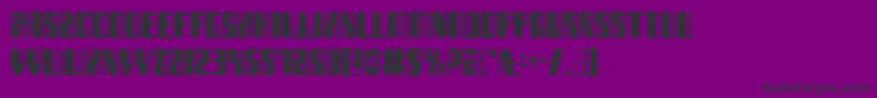 Fonte Zyv2c – fontes pretas em um fundo violeta