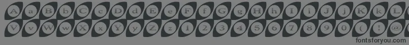 Wide Eyed Font – Black Fonts on Gray Background