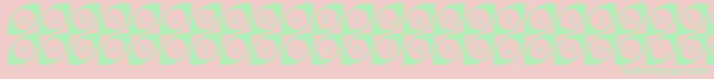 fuente Wide Eyed – Fuentes Verdes Sobre Fondo Rosa