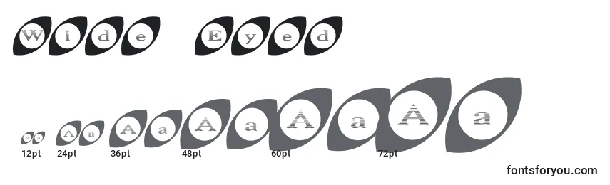 Wide Eyed Font Sizes