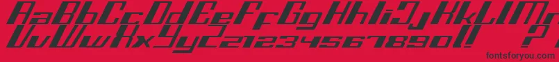 Fastss Font – Black Fonts on Red Background