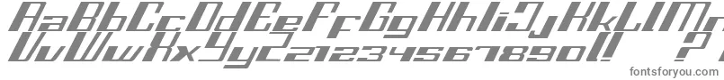 Fastss-fontti – harmaat kirjasimet valkoisella taustalla