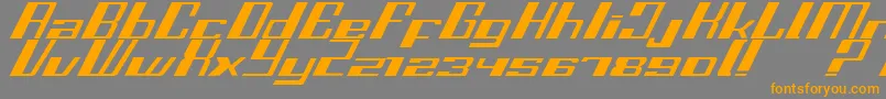 Fastss Font – Orange Fonts on Gray Background