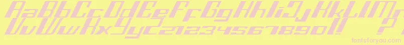 Fastss Font – Pink Fonts on Yellow Background