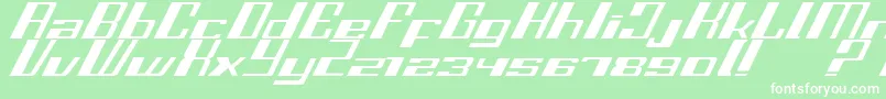 Fastss Font – White Fonts on Green Background