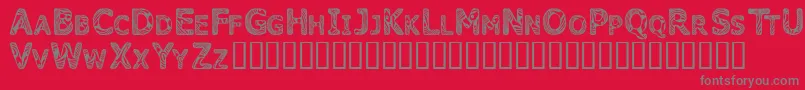 Candk Font – Gray Fonts on Red Background